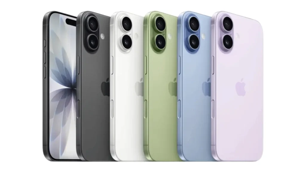 iphone17のカラーバリエーション。